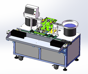鋁合金散熱器彈簧釘半自動裝配機(jī)